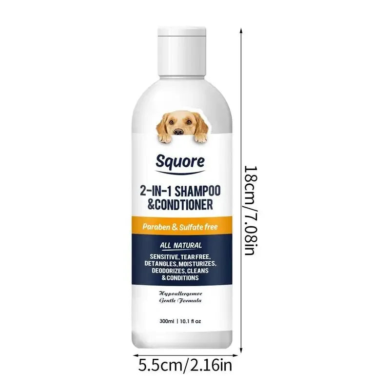 Cat and Dog shampoo and conditioner with a Sensitive Skin PH Balanced.